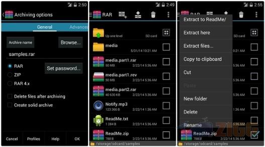 WinRAR para Android