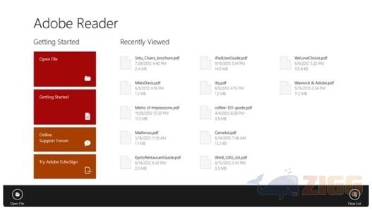 Adobe Reader para Windows 8