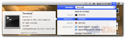 Mac OSx terminal