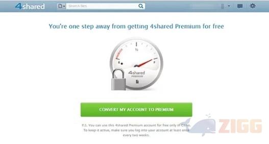 Como conseguir um conta Premium do 4Shared de graça