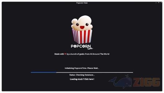 Como sair da tela de loading do Popcorn Time