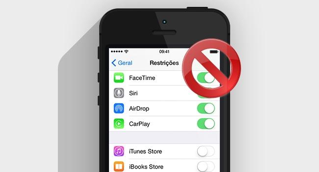 Como criar restrições para apps de iPhone e iPad