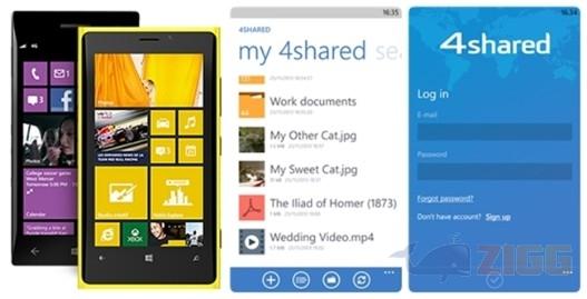 4Shared para Windows Phone