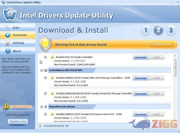 download intel drivers and software