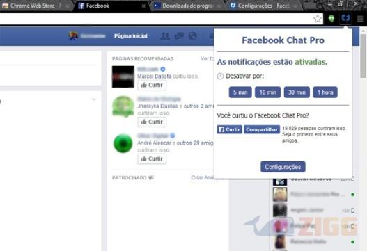 Facebook Chat Pro para chrome