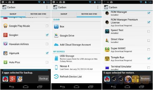 Carbon - App Sync and Backup