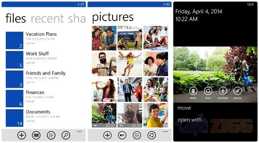 OneDrive para Windows Phone