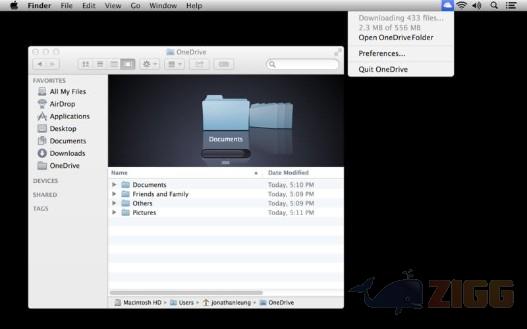 OneDrive para mac