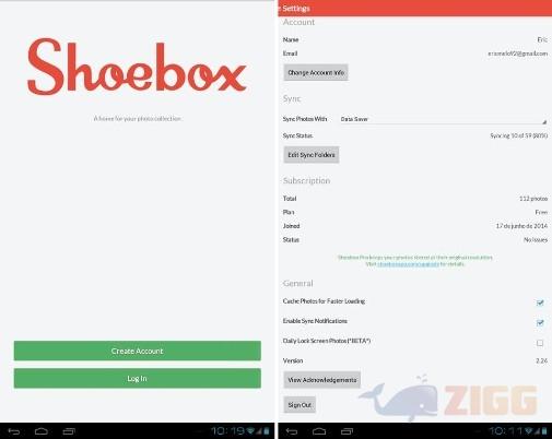 Shoebox para android