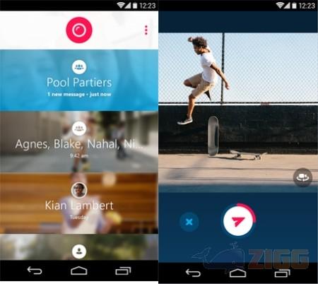 Skype Qik: Mensagem com vídeo android