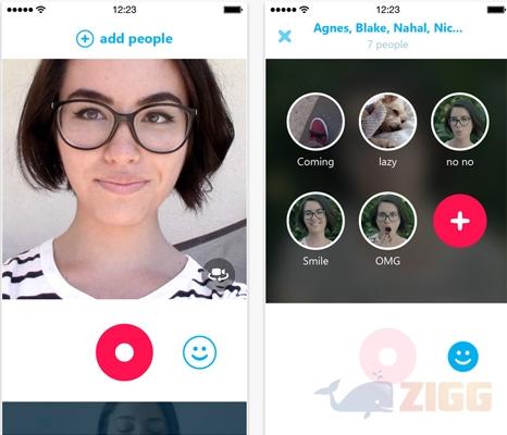 Skype Qik: Mensagem com vídeo iphone