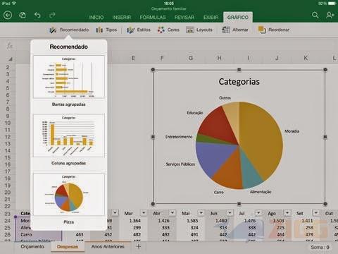 Microsoft Excel Para iPad