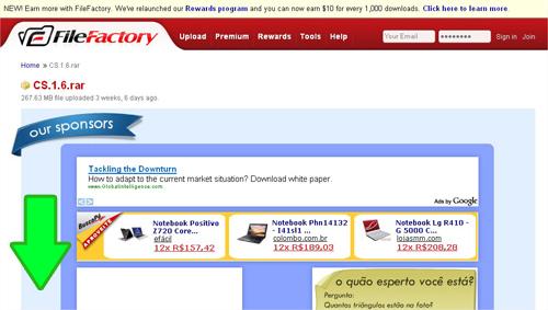 Como baixar no servidor Filefactory? 1 19 baixar factory 1 eRL1d23