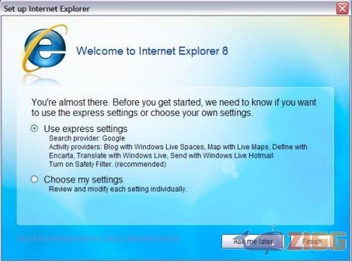 Remova a tela de boas-vindas do Internet Explorer 8 2 19 ie 8 google2jpg YJDyvuQ