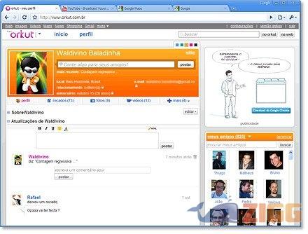 O orkut vai ganhar uma nova interface?