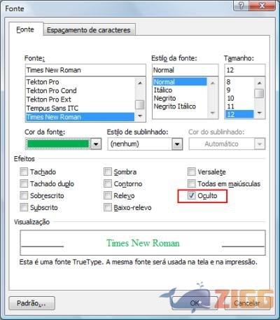 Esconda trechos nos textos no Word 1 19 textos ocultos no word 20090722075830jpg MyQ8G7w