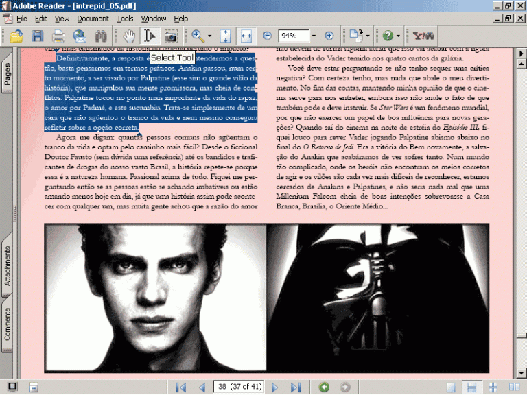 Copie textos e imagens de arquivos PDF