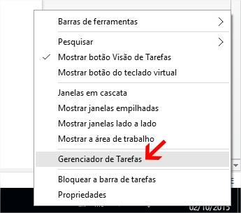 como abrir gerenciador de tarefas