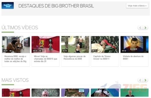Como assistir vídeos online do Big Brother Brasil 2015