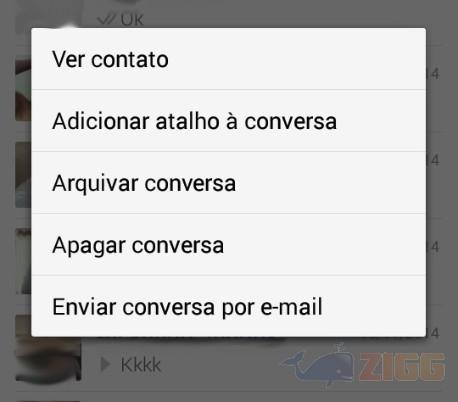Como remover e recuperar conversas do WhatsApp 2 remover conversa whatsapp