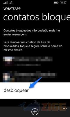 Como bloquear contatos no Whatsapp para Windows Phone e silenciar grupos 5 Como bloquear contatos no Whatsapp no Windows Phone