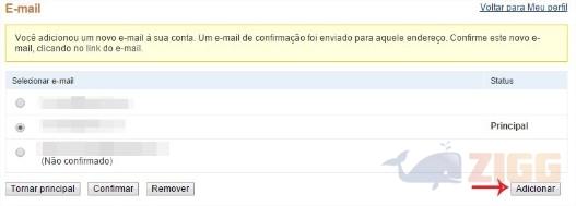 como adicionar outro e-mail no paypal