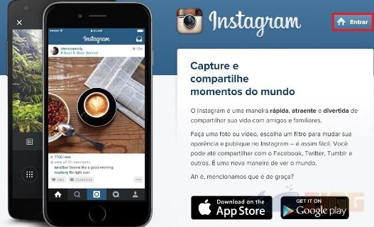 Recuperar a senha do Instagram.