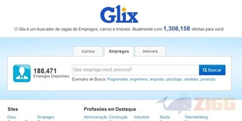 Glix Empregos: Buscador nacional para vagas de emprego e estágio.