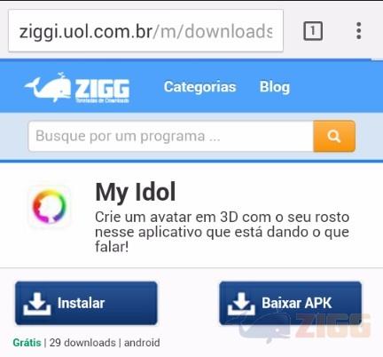 baixar e instalar my idol