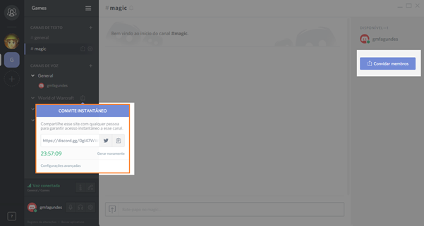 Como enviar convites do Discord 4 artigo cfee09d814e2465d355ec4f187f8a77b 2convite BFVK51e