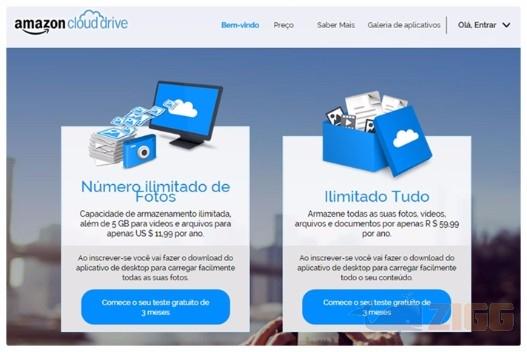 Amazon Cloud Drive agora oferece espaço ilimitado