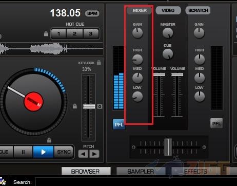 Virtual DJ: começando a usar 7 mixer-equalizador