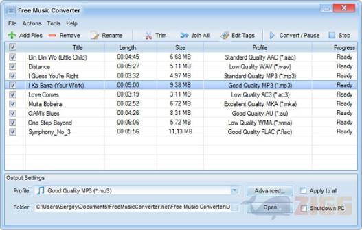 Free Audio to MP3 Converter 1 Free Music Converter
