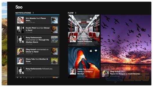 500px para Windows 8