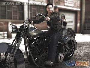 Urban Biker Goddess Screensaver 2008