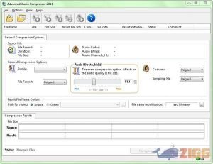 Captura 1 de Advanced Audio Compressor