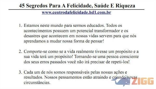 45 Segredos Para A Felicidade, Saúde E Riqueza 1 big 1314734688 7218 2pPsizb 1