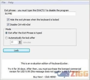 Captura 1 de Keyboard Locker