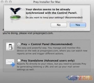 Captura 1 de Prey Project para Mac