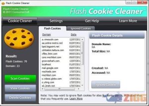 Flash Cookie Cleaner