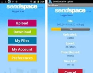 Captura 1 de SendSpace