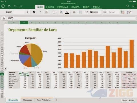 Microsoft Excel Para iPad