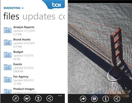 Box para Windows Phone