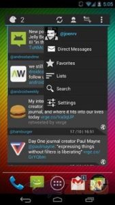 Falcon Widget for Twitter
