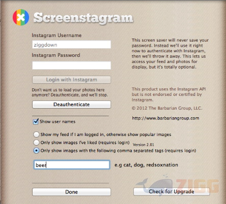 Screenstagram para Mac