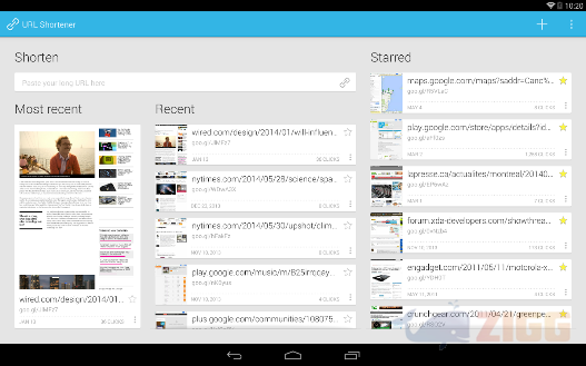Google URL Shortener para Android