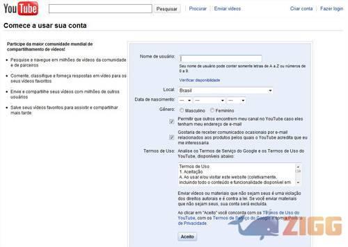 Aprenda a enviar vídeos para o Youtube.