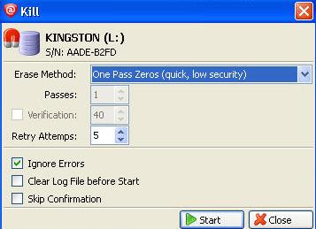 Como apagar definitivamente informações que estão no disco rígido. 3 kill disk tela OFC2Ant