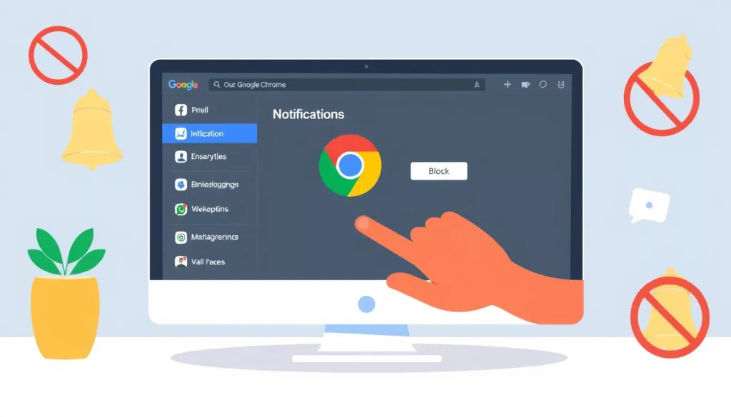 Bloqueando notificações Chrome