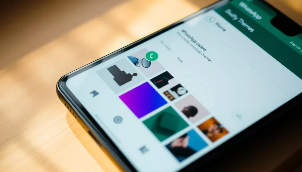 Configurações de tema do WhatsApp